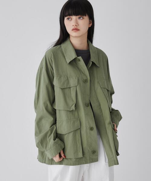 THE STANDARD（ザスタンダード）の「WEGO/ファティーグジャケット（ミリタリージャケット・メンズ・ブラック/カーキ/ホワイト・LARGE/MEDIUM）」の15枚目の写真