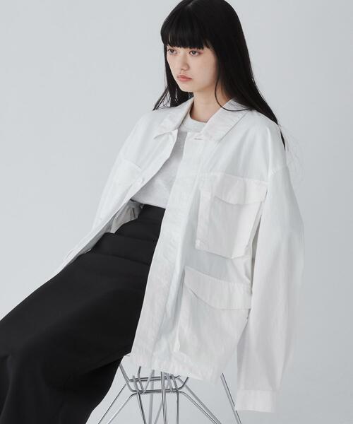 【d.i.a.】ホワイト ミリタリージャケット /GAL セール】WEGO/ファティーグジャケット（ミリタリージャケット）｜THE