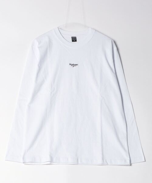 TRAP/U (トラップユー)の「コットン天竺 / ミニロゴ刺繍 クルーネック ロンTee(長袖)(Tシャツ/カットソー・メンズ・ブラック/ライトベージュ/ホワイト・M/L)」の2枚目の写真