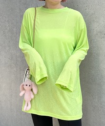 Alley by w closet | 【Alley】スラブシアーカットロンT（ロング丈）(Tシャツ/カットソー)