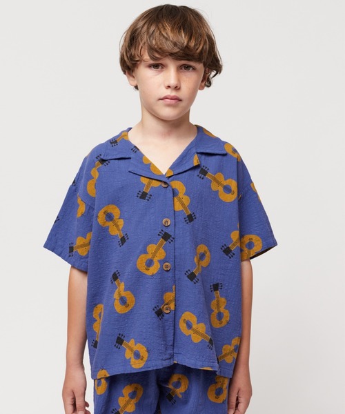 Acoustic Guitar all over woven shirt