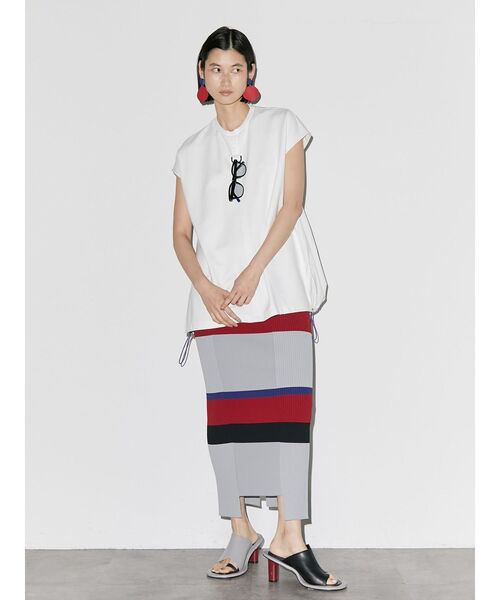 UN3D.(アンスリード)の「マルチボーダーニットスカート(スカート・レディース・ブラック/グレー・38/36)」の20枚目の写真