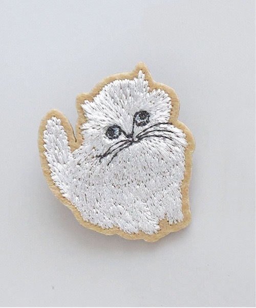 COMMON WARE(コモンウェアー)の「EC:松尾みゆき 猫刺繍ブローチ(ブローチ/コサージュ・レディース・ベージュ/イエロー/グレー/ブルー・FREE)」の8枚目の写真