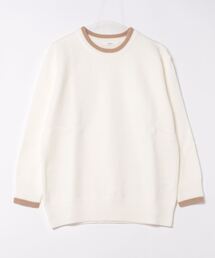 NOWLE（ノウル）の「【NOWLE】襟袖配色 プルオーバー ニット（ニット/セーター・メンズ）」
