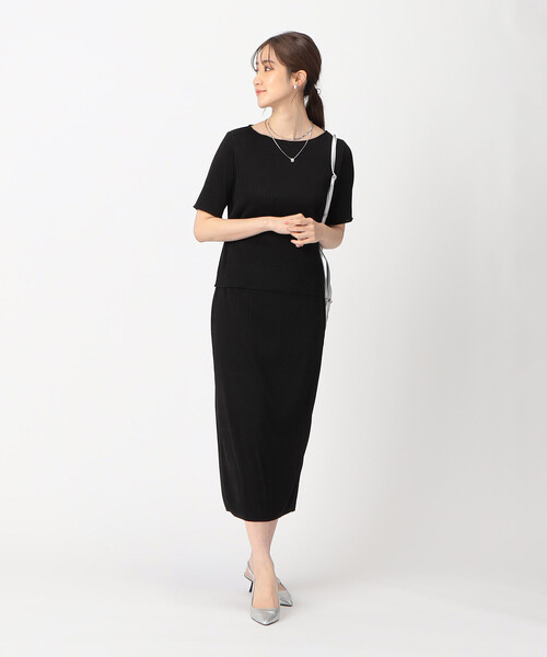 COMME CA ISM（コムサイズム）の「プリーツ ナロースカート / セットアップ対応（スカート・レディース・ベージュ/チャコール/ブラック・LARGE/MEDIUM）」の7枚目の写真