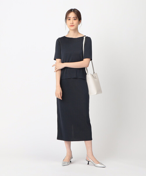 COMME CA ISM（コムサイズム）の「プリーツ ナロースカート / セットアップ対応（スカート・レディース・ベージュ/チャコール/ブラック・LARGE/MEDIUM）」の12枚目の写真