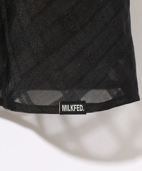 MILKFED.（ミルクフェド）の「PLAID SHEER TIERED SKIRT（スカート・レディース・ブラック/ライトグレー・ONE SIZE）」の15枚目の写真