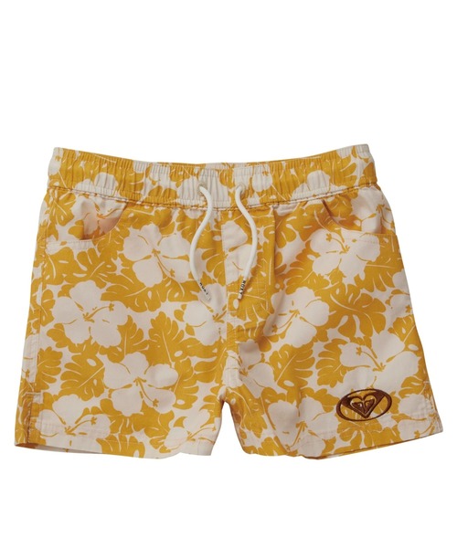 ROXY（ロキシー）の「MINI TO THE SUN SHOR/ロキシーキッズウエストゴムボタニカル柄サーフトランクス・ボードショーツ(水着)（水着・キッズ・イエロー/グリーン/ブラック・110/120/130/140/150）」の3枚目の写真