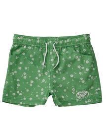 MINI TO THE SUN SHOR/ロキシーキッズウエストゴムボタニカル柄サーフトランクス・ボードショーツ(水着)