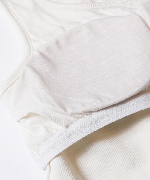 coca（coca）（コカ）の「カップ付きラウンドネックタンクトップ[外で着られるブラトップスOUT BRA]（タンクトップ・レディース・ブラック/アイボリー/ライトベージュ・S/M/L）」の10枚目の写真