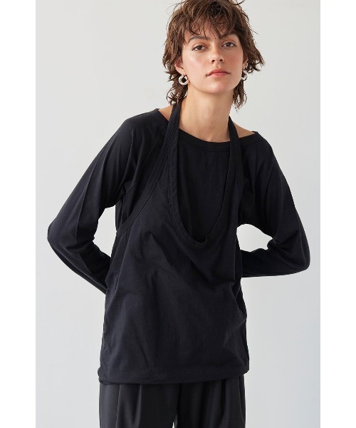 セール】Halterneck Layered Tee /ホルターネックTee（Tシャツ