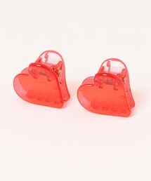 Fun & Daily | 2セット・クリアハートスモールクリップ(バレッタ/ヘアクリップ)