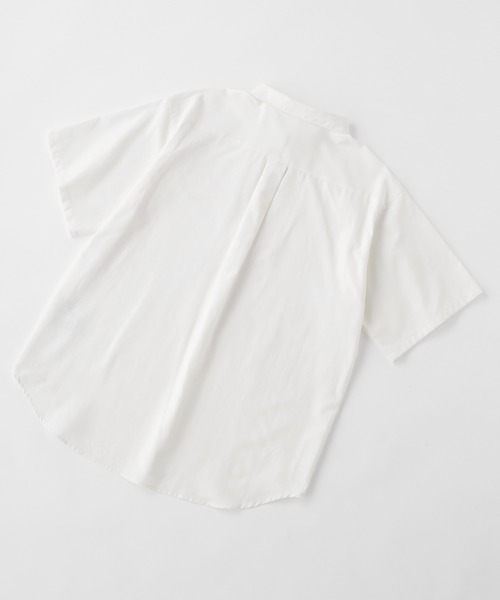 MONO-MART LADY'S（モノマートレディース）の「ワンポイントナンバリング刺繍ハーフジップシャツ（シャツ/ブラウス・レディース・サックスブルー/オフホワイト/グレー/ネイビー/ブラック/チャコールグレー/モカ・FREE）」の21枚目の写真