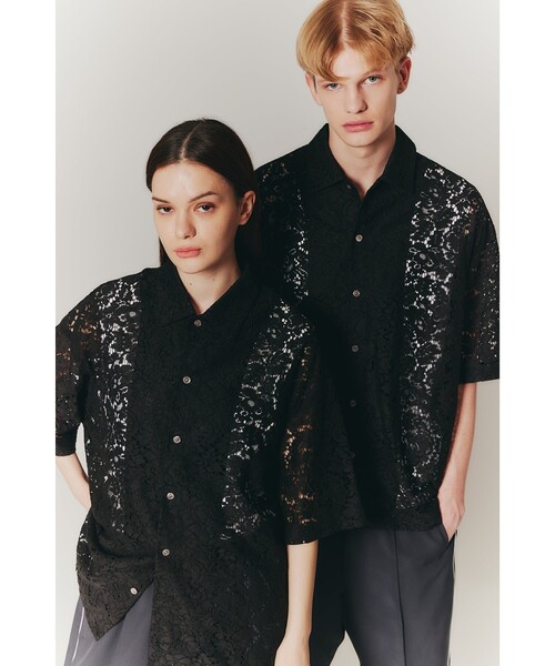 tk.TAKEO KIKUCHI（ティーケータケオキクチ）の「◆レースデザインシャツ（シャツ/ブラウス・メンズ・ブラック系1/ネイビー系/ホワイト系1/ブラック/ホワイト系2/ブラック系/ホワイト/ブルー系その他4/ホワイト系3/ブラック系2・02/03）」の7枚目の写真