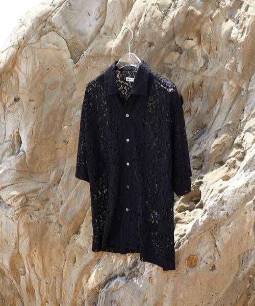 tk.TAKEO KIKUCHI（ティーケータケオキクチ）の「◆レースデザインシャツ（シャツ/ブラウス・メンズ・ブラック系1/ネイビー系/ホワイト系1/ブラック/ホワイト系2/ブラック系/ホワイト/ブルー系その他4/ホワイト系3/ブラック系2・02/03）」の8枚目の写真