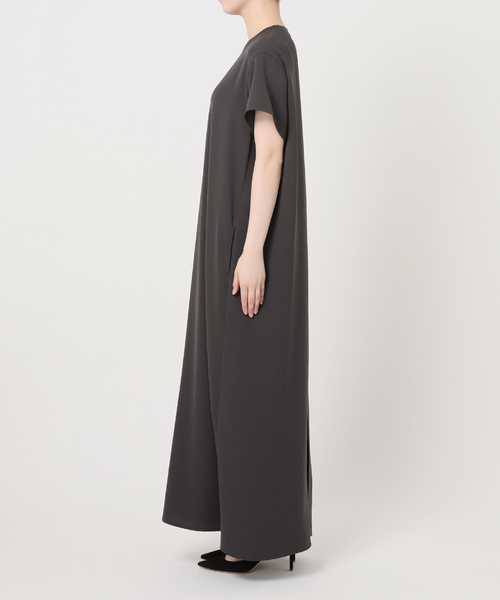 エーピーストゥディオ　リラクシングワンピース　グレー　38 AP STUDIO（エーピーストゥディオ）の「リラクシングワンピース