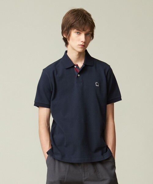 J.PRESS(ジェイプレス)の「【大人気 / 10色展開】バックブル カノコレジメン ポロシャツ(ポロシャツ・メンズ・ホワイト系/ブラック系/カーキ系/グリーン系/ネイビー系/ブルー系/ライトグレー系/パープル系/イエロー系/ローズ系・SMALL/MEDIUM/LARGE/X-LARGE)」の6枚目の写真