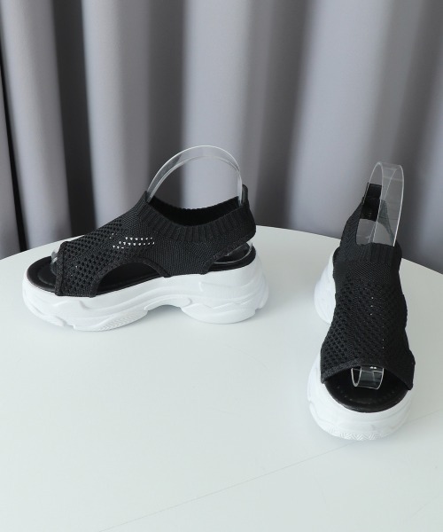 Miniministore(ミニミニストア)の「サンダル レディース 厚底 メッシュ(サンダル・レディース・ブラック/ホワイト/ベージュ・23.0cm/23.5cm/24.0cm/22.5cm/25.0cm/24.5cm)」の17枚目の写真
