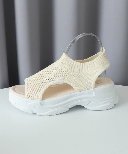 Miniministore(ミニミニストア)の「サンダル レディース 厚底 メッシュ(サンダル・レディース・ブラック/ホワイト/ベージュ・23.0cm/23.5cm/24.0cm/22.5cm/25.0cm/24.5cm)」の22枚目の写真