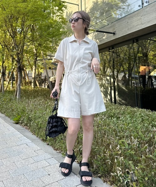 美品　emmiのギャザーストラップサンダル　24.5 emmi（エミ）の「ギャザーストラップサンダル（サンダル）」 - WEAR