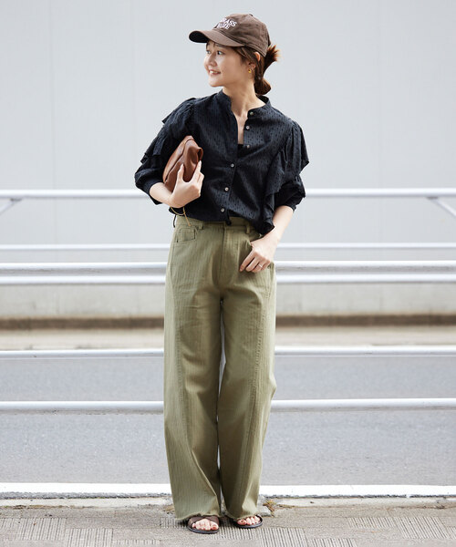 SLOBE IENA（スローブイエナ）の「【BLUESCENTRIC / ブルースセントリック】 キャップ（キャップ・レディース・ブラウン/サックスブルー・FREE）」の22枚目の写真