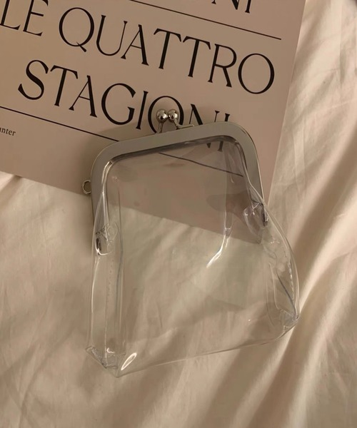 E&C closet…(イーアンドシークローゼット)の「クリアがま口ポーチ(ポーチ・レディース・クリア・FREE)」の6枚目の写真