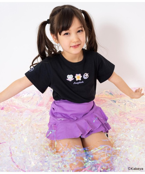 ANAP kids（アナップキッズ）の「【セボンスターコラボ】ホログラムモチーフプリントTシャツ（Tシャツ/カットソー・キッズ・ライトピンク/オフホワイト/ブラック・110cm/120cm/130cm）」の22枚目の写真