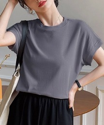 フレンチスリーブ 半袖 Tシャツ 韓国風