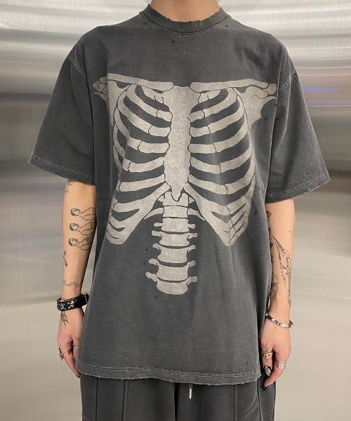 URKOOL スケルトン スカルプリント ストリート 半袖 楽天市場】スケルトン tシャツの通販