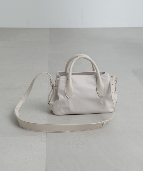 NANO universe（ナノユニバース）の「ナイロンコンビトートバッグ（ショルダーバッグ・レディース・ブラック/アイボリー/グレー系その他4・FREE）」の6枚目の写真