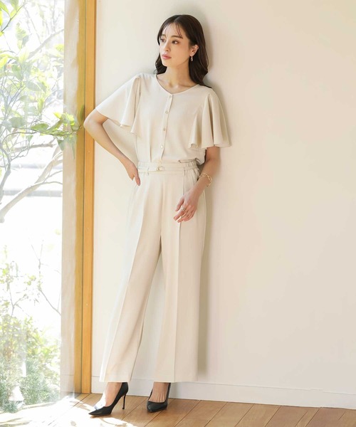 Emilyan（エミリアン）の「【魔法ブラウス】WEB限定！まるで着てないみたい！ハイストレッチカルゼワッシャー・フレアーお袖前後2wayブラウス（シャツ/ブラウス・レディース・サックスブルー/オフホワイト/ライトグレー・S/M/L）」の14枚目の写真