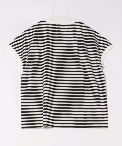 BACK NUMBER（バックナンバー）の「【BACK NUMBER】フロッキープリントＴシャツ（Tシャツ/カットソー・レディース・ブラック×ホワイト/ブラック/ホワイト・M/L/XL）」の4枚目の写真