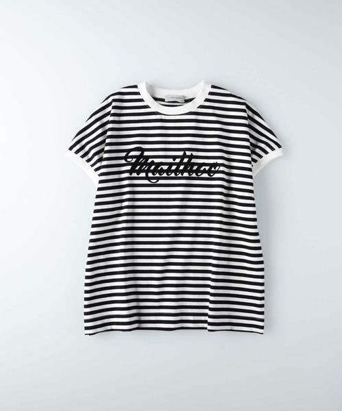 BACK NUMBER（バックナンバー）の「【BACK NUMBER】フロッキープリントＴシャツ（Tシャツ/カットソー・レディース・ブラック×ホワイト/ブラック/ホワイト・M/L/XL）」の3枚目の写真