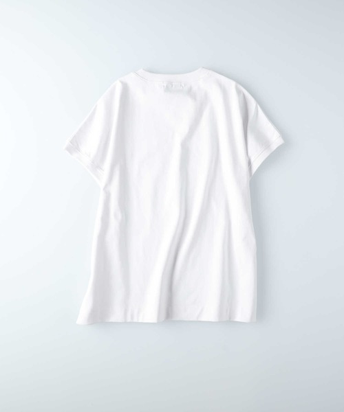 BACK NUMBER（バックナンバー）の「【BACK NUMBER】フロッキープリントＴシャツ（Tシャツ/カットソー・レディース・ブラック×ホワイト/ブラック/ホワイト・M/L/XL）」の5枚目の写真