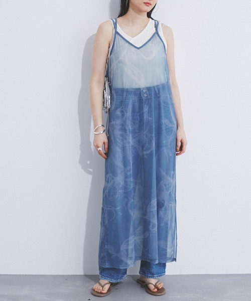 y's2024ブルーが綺麗なキャミワンピース y's2024ブルーが綺麗なキャミワンピース AZUL BY MOUSSY | フクレ