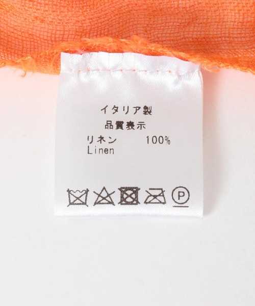URBAN RESEARCH Sonny Label(アーバンリサーチサニーレーベル)の「イタリア製リネンストール(ストール/ショール・レディース・ライトグレー/オレンジ/ネイビー・ONE)」の4枚目の写真