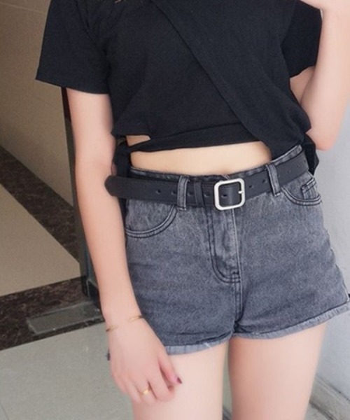 PARKS TOKYO SELECT（パークストウキョウセレクト）の「スクエアバックルベルト（ベルト・レディース・ブラック/モカ/ブラウン・FREE）」の7枚目の写真