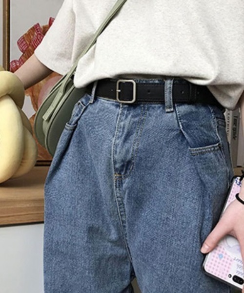 PARKS TOKYO SELECT（パークストウキョウセレクト）の「スクエアバックルベルト（ベルト・レディース・ブラック/モカ/ブラウン・FREE）」の8枚目の写真