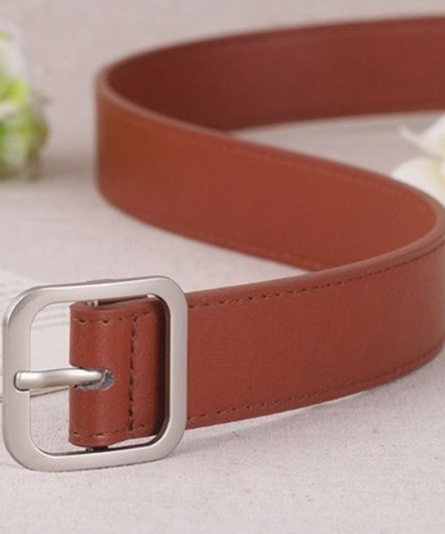 PARKS TOKYO SELECT（パークストウキョウセレクト）の「スクエアバックルベルト（ベルト・レディース・ブラック/モカ/ブラウン・FREE）」の9枚目の写真