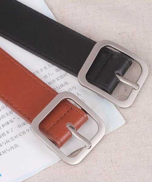 PARKS TOKYO SELECT（パークストウキョウセレクト）の「スクエアバックルベルト（ベルト・レディース・ブラック/モカ/ブラウン・FREE）」の10枚目の写真