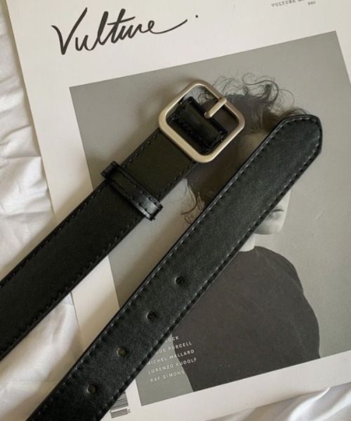 PARKS TOKYO SELECT（パークストウキョウセレクト）の「スクエアバックルベルト（ベルト・レディース・ブラック/モカ/ブラウン・FREE）」の11枚目の写真