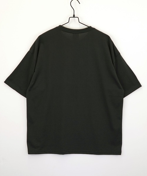 SMILEY FACE(スマイリーフェイス)の「【GROOVY STORE】SMILEY FACE サガラ刺繍 オーバーサイズTシャツ UVカット&COOL&DRY(Tシャツ/カットソー・メンズ・ホワイト/ライトグリーン/ネイビー/ブラック/オフホワイト/グレイッシュブルー/レモンイエロー/スミクロ・M/L/LL)」の12枚目の写真