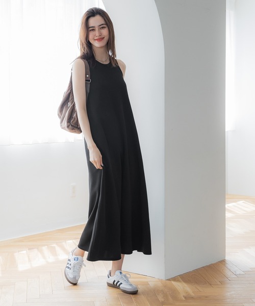 coca(coca)(コカ)の「エンボスアメスリタンクワンピース(ワンピース・レディース・ブラック/テラコッタ・L/M)」の9枚目の写真
