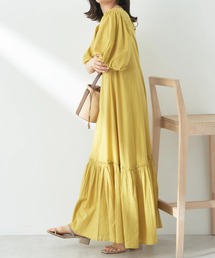 earth music&ecology | コットンボイルパフスリーブワンピース(ワンピース)