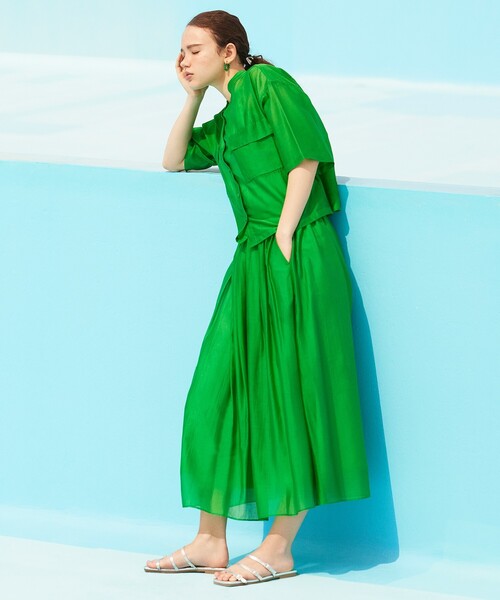 OPAQUE.CLIP（オペークドットクリップ）の「◆ビジュー付きナローストラップフラットサンダル（サンダル・レディース・シルバー/ゴールド・03/02）」の4枚目の写真