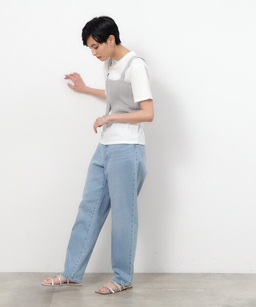 OPAQUE.CLIP（オペークドットクリップ）の「◆ビジュー付きナローストラップフラットサンダル（サンダル・レディース・シルバー/ゴールド・03/02）」の11枚目の写真