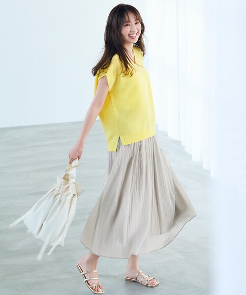 OPAQUE.CLIP（オペークドットクリップ）の「◆ビジュー付きナローストラップフラットサンダル（サンダル・レディース・シルバー/ゴールド・03/02）」の12枚目の写真