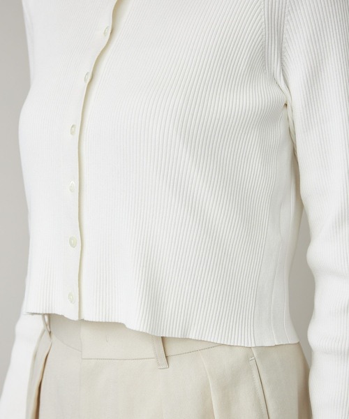 カレンソロジー　コットンシルクニットカーディガン Curensology(カレンソロジー)/コットンシルクニットカーディガン