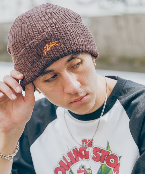 SIGNAL SPORTS（シグナルスポーツ）の「【SIGNAL SPORTS】ワンポイント刺繍/ニットワッチ（ニットキャップ/ビーニー・メンズ・ブラック/ダークブラウン/ネイビー/ブラック系その他/その他19・FREE）」の4枚目の写真