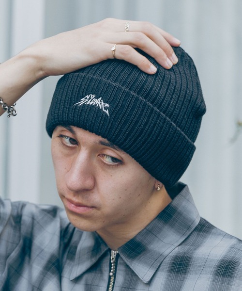 SIGNAL SPORTS（シグナルスポーツ）の「【SIGNAL SPORTS】ワンポイント刺繍/ニットワッチ（ニットキャップ/ビーニー・メンズ・ブラック/ダークブラウン/ネイビー/ブラック系その他/その他19・FREE）」の8枚目の写真